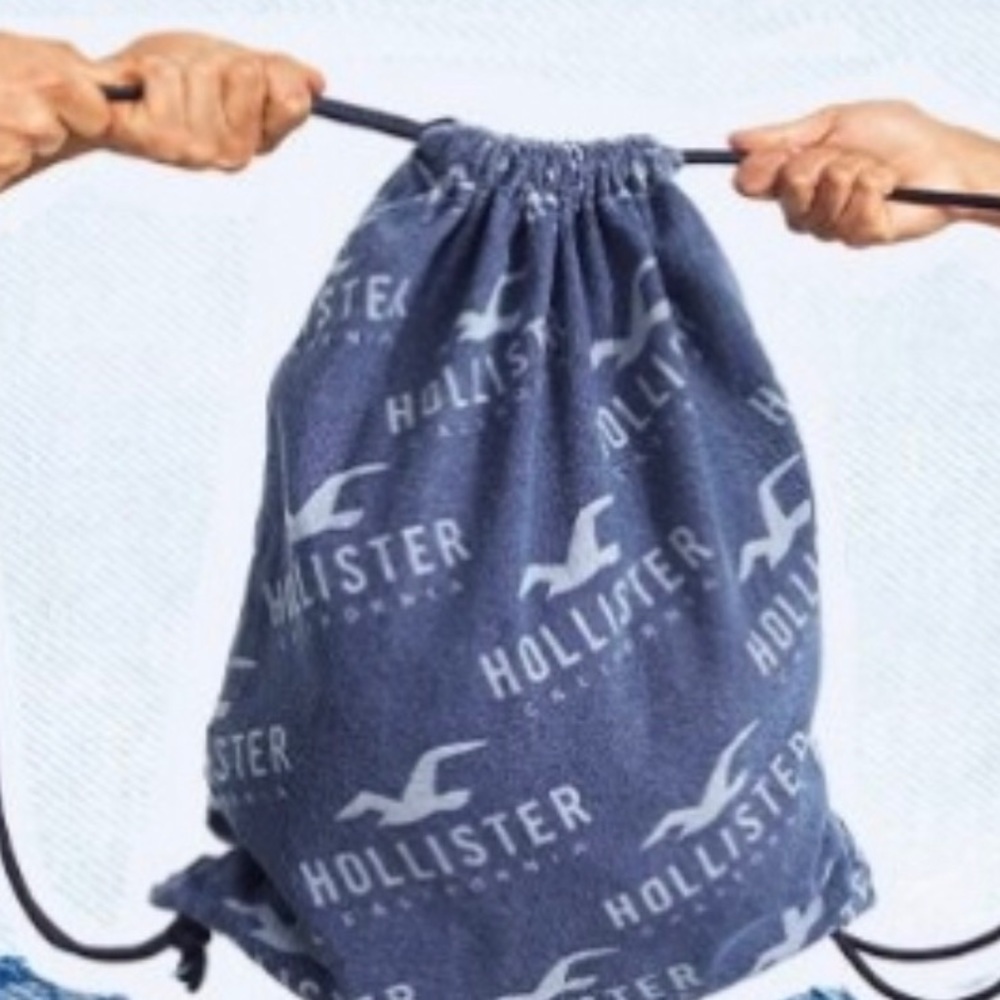 Vintage Y2K Hollister Denim Drawstring Backpack – NWT & Unisex